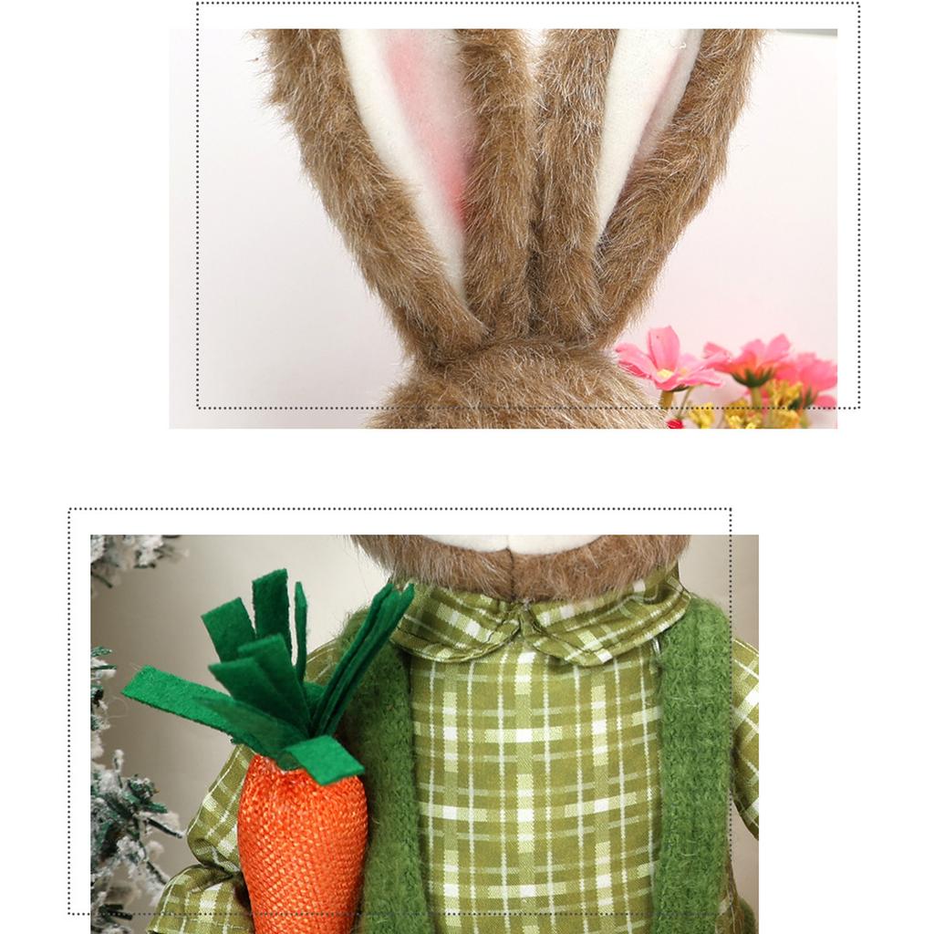 Easter Bunny Decorations, Creative And Cute Bunny-Shaped Ornaments, Handmade Fabric Home Decor