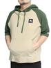 LOGOS Park Men's Short Sleeve Hoodie, Pullover, Logo Print, Raglan T-Shirt, Size 4L, Beige (18)