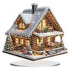 2D/Flat Xmas House DIY Diamond Painting Tabletop Ornaments Kit Table Top Diamond Painting Ornament Kits Desktop Diamond Art Kits