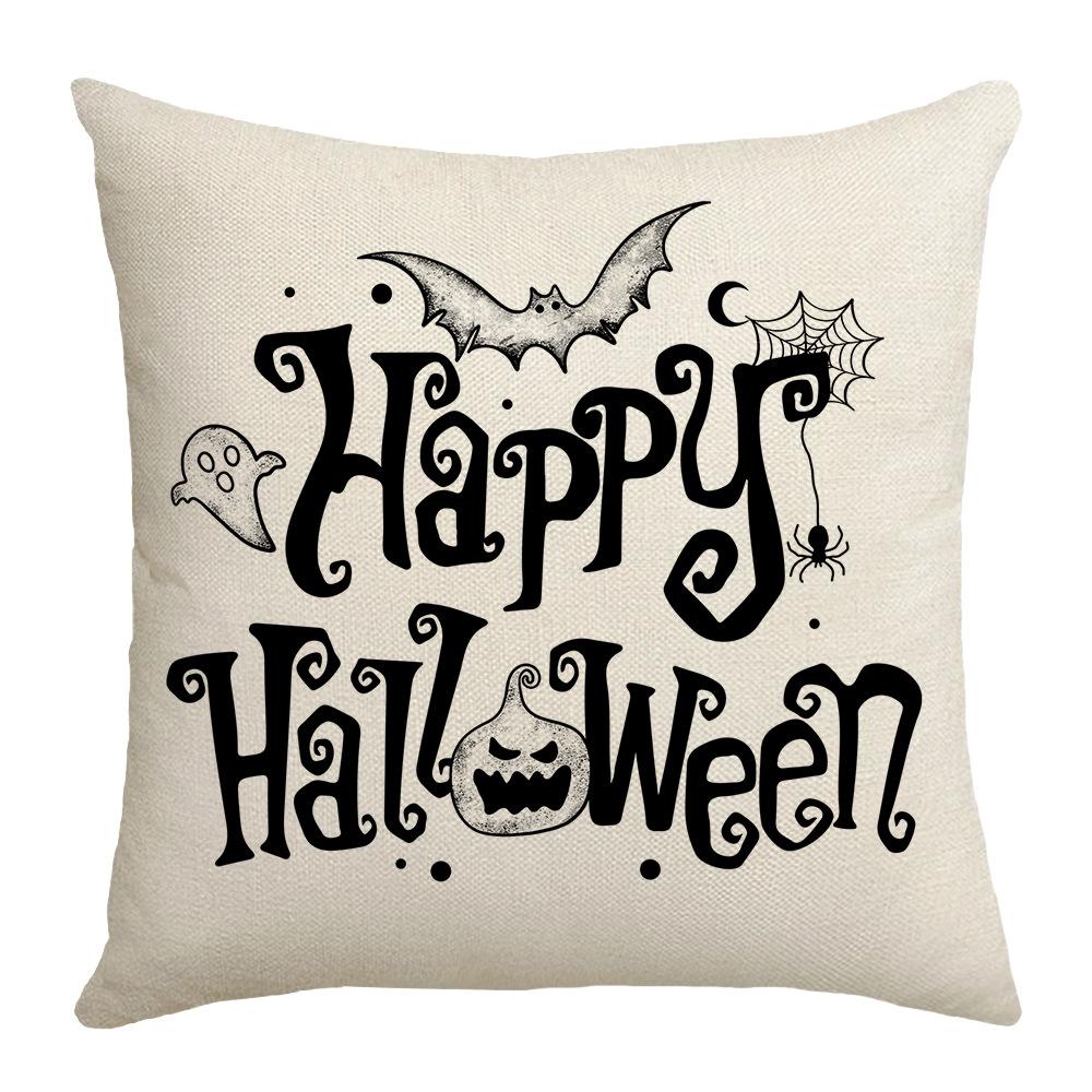 New Holiday Decoration Home Party Sofa Cushion Cover Pumpkin Ghost Cushion Pillow Cover Halloween Decoration