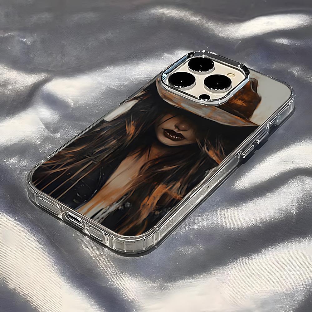 Cool Girl Riding A Horse Phone Case For IPhone 17 Pro Max 16 15 14 Pro Max IPhone 13 Pro Max 11 Plus Transparent Cover