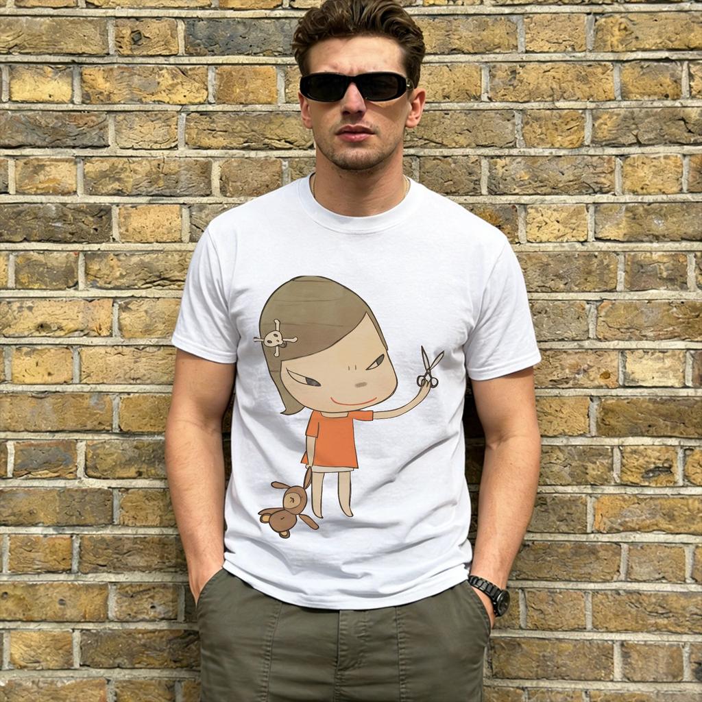 Harajuku T Shirt Beach Yoshitomos Nara Hip Hop T Shirts Pure Cotton Tshirt For Adult Awesome Design Short Sleeve Tees