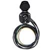 Lightweight 7 Pin Trailer Light Plug Wiring Harness for Convenient Storage & Portability Reliable Electrical Connection
