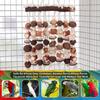 Large Parrot Chewing Toys Color Wooden Bird Cage Toy Natural Corn Nuts Parrot Toy for African Grey