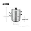 SUPOR 304 Stainless Steel 3-Layer Steamer Pot