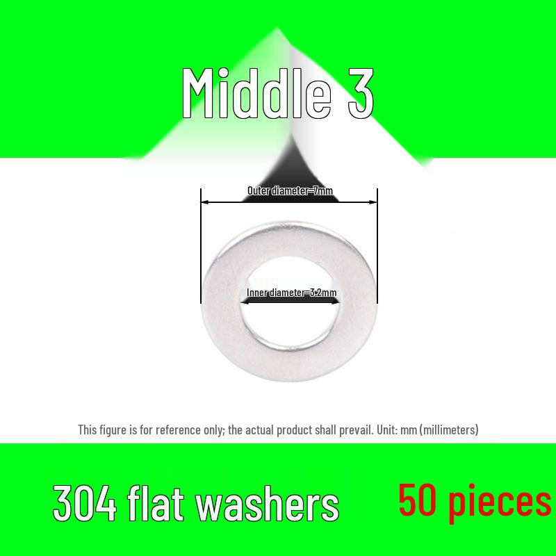 304 Stainless Steel Flat Washer M2-M30 – Oversized Option Available – Free Shipping