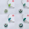 Climbing Frog Lotus Leaf Bead Components Copper Metal Charm Bead Component Green Enamel Craft Cute Animal Compatible With Women's Authentic Original