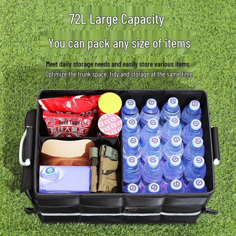 Folding Outdoor Car Trunk Organizer Box - Oxford Cloth
