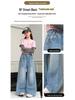 2026 Spring Girls' Children's Patchwork Denim Pants