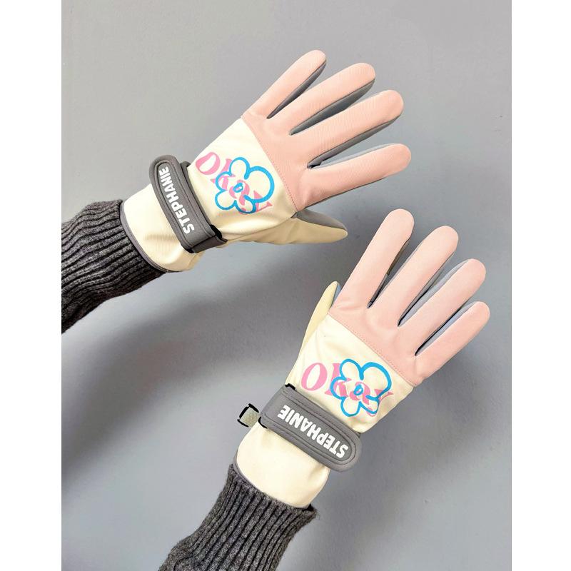 Women s new fleece thickened outdoor riding electric vehicle windproof, cold-proof and non-slip