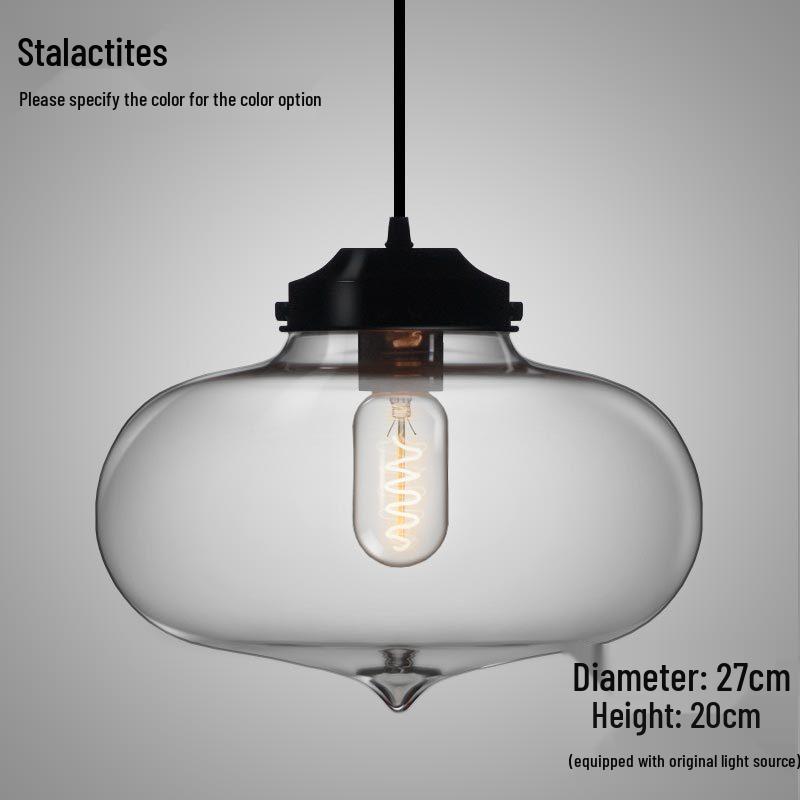 Nordic Retro Glass Pendant Light for Bar, Cafe, or Restaurant – Simple, Creative Single Head Lampshade Lighting