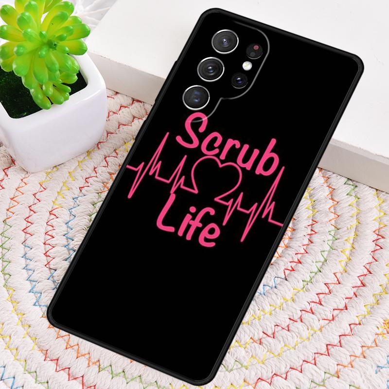 Nurse syringe heartbeat Medicine Silicone Phone Case For Samsung Galaxy note 10 pro S26 S25 S24 S23 S22 S21 Plus Ultra Cover