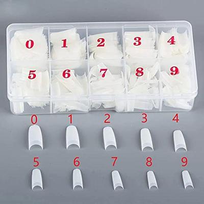 Shills Professional 500 Artificial False Nails Natural French Acrylic Nail Art Decoration Easy Form Nail Art Tips