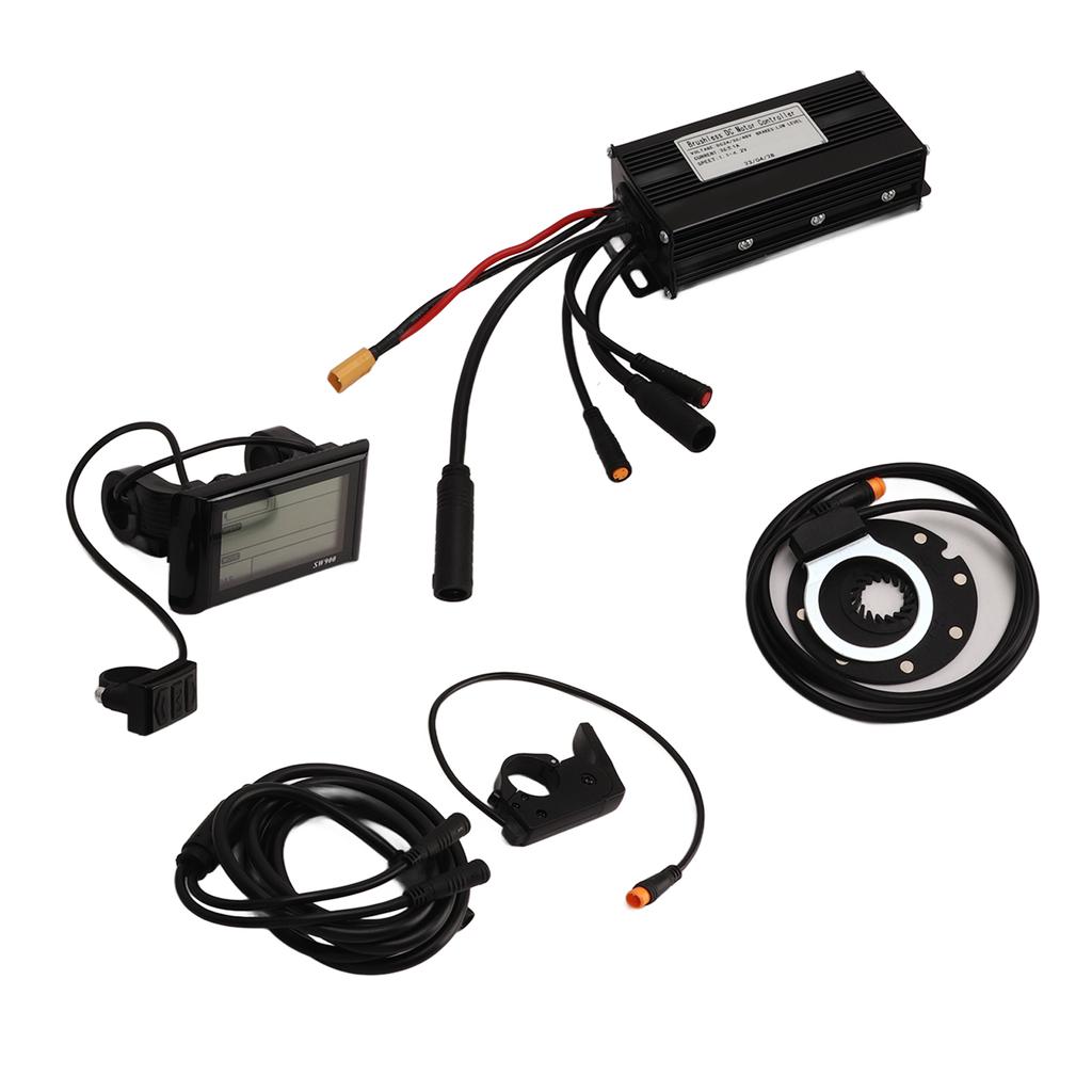 DC24V 36V 48V Sinuswellen-Elektrofahrrad-Controller mit SW900-Panel, Leistungssensor, Daumengas für Fahrrad