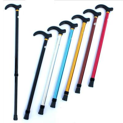 Ergonomik saplı baston 2 bölüm uzunluğu ayarlanabilir istikrarlı kaymaz koltuk değneği yürüyüş bastonu kadın erkek için