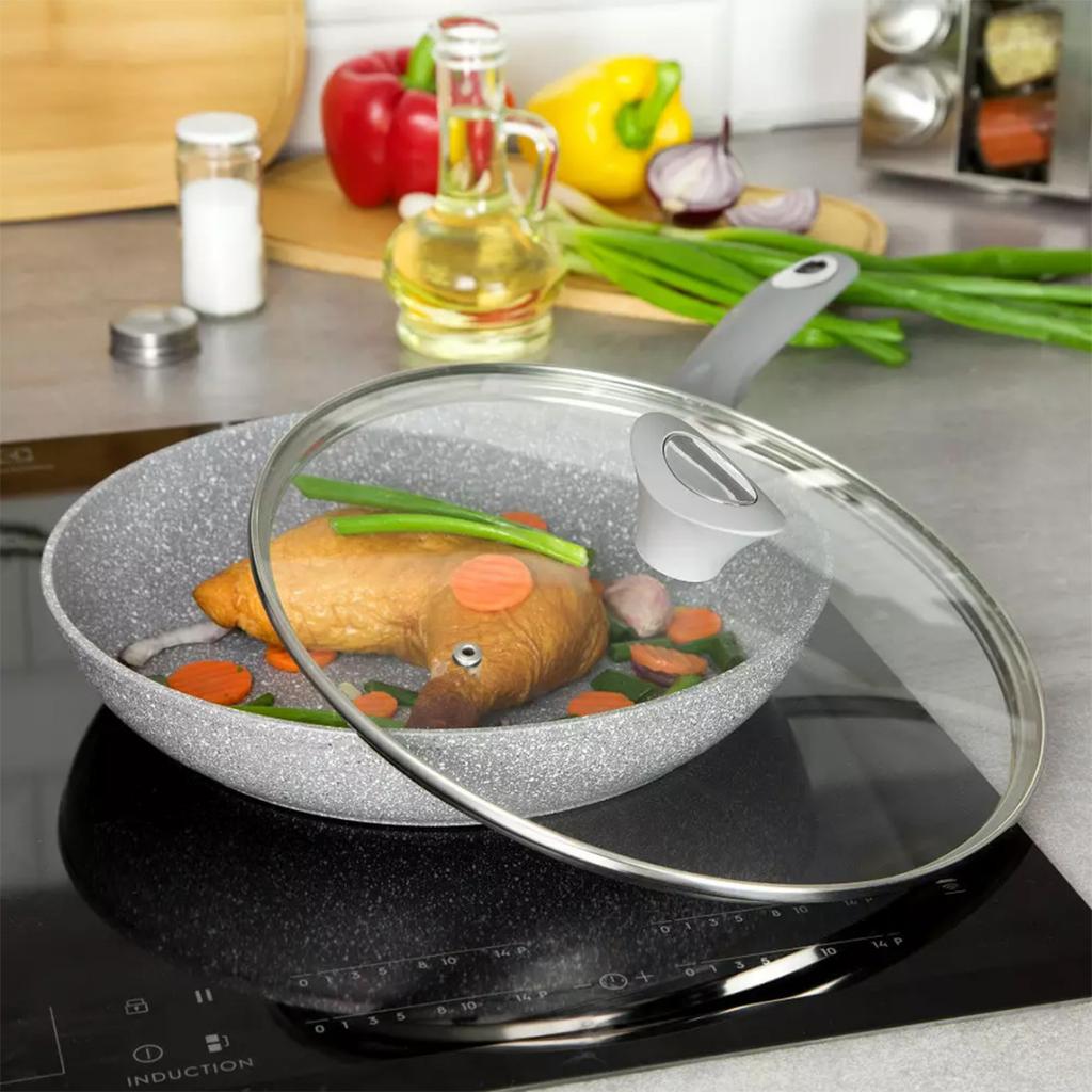 GRANIT-PFANNE 26cm KLAUSBERG KB-7317 Deckel