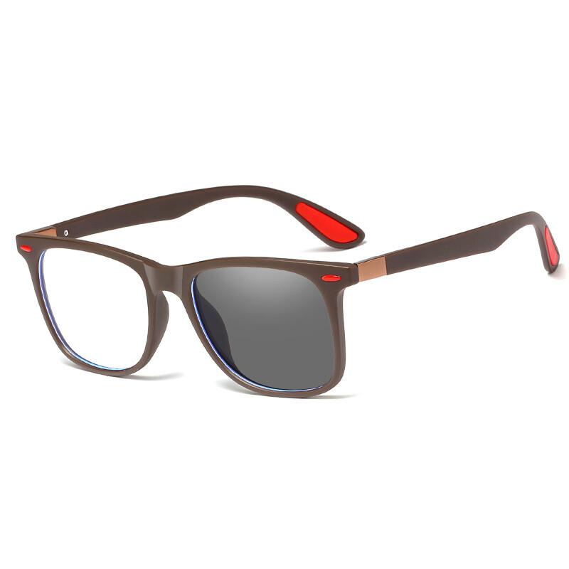 Photochromic TR90 Anti Blue Light Glasses for Men UV400 Protection Fashionable Driving Eyewear Optical Prescription Frame