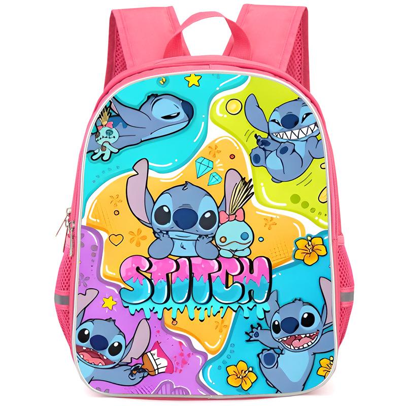 Stitch Peripheral Anime Backpack Men'S And Women'S School Bags