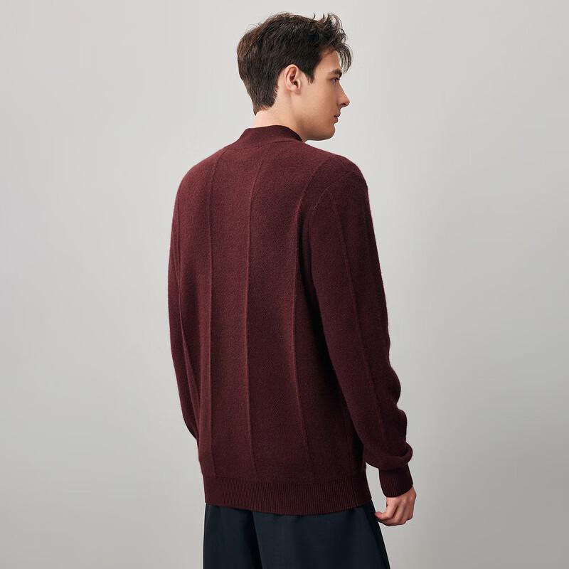 Kemon Boca Men's 100% Cashmere Half-Zip Sweater