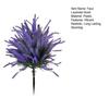 Artificial Lavender Topiary Ball Tree Summer UV Resistant Fake Plastic Plants Faux Lavender Shrubs Bushes with Stake for Outdoor Garden