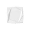 Creative Household Cooking Plate Square Hotel Restaurant Tableware Pure White Thickened Insulated Dish Dessert Dessert Plate
