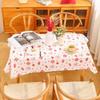 PEVA Tablecloth Thickened Red Festive Table Cloth Portable Table Cover  New Year Party Supplies