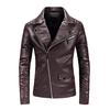 Herbst Herrenmode Pu Mantel Männlich Schwarz Motorrad Slim Fit Mantel Jugend Beliebte Bomberjacke 