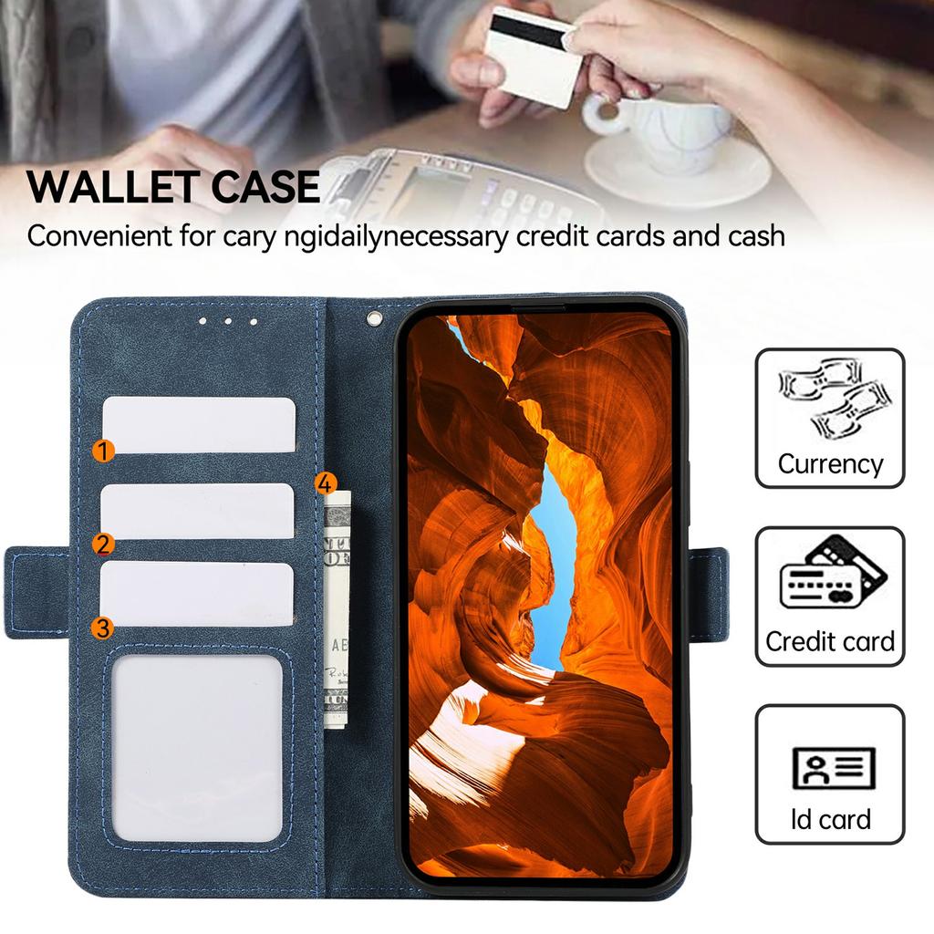 ABEEL For Xiaomi Redmi Turbo 4 Pro 5G/Poco F7 5G Case PU Leather Folio Stand View RFID Blocking Phone Cover