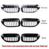 For BMW 5 Series G30 G38 Sedan G31 Touring 2017- 2x Car Grille Front Kidney Grill Diamond Style 51137390863 51137390864 Part