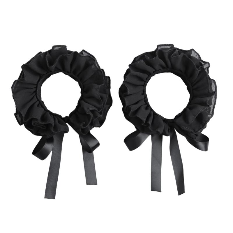 

Elegant Arm Cuffs Comfortable Elastic Bowknot Wrist Cuffs Sleeves For Outfit Enhancer Women Armwear Decorative Accessory чорний