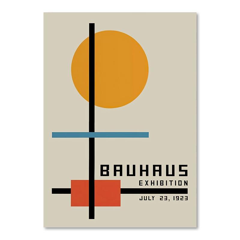Abstract Bauhaus Geometric Lines Posters and Prints Nordic Japan Wall Art Canvas Painting Modern Pictures for Living Room Decor