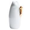 Maneki Neko Seto Ware Good Luck Charm Figurine Object Simple Interior (Gold Hand White Small)