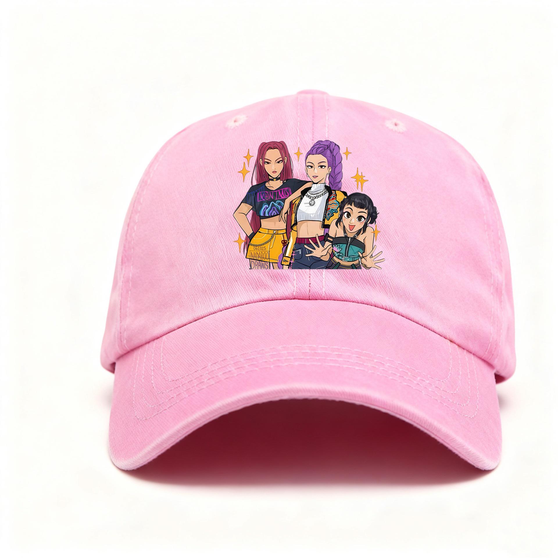 Kpop Demon Hunter Girl Group Retro Baseball Cap - Women s Trendy Sun Protection Hat