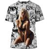T-shirt da uomo con stampa 3D Abiti sexy da donna T-shirt da cartone animato senza fine con bel culo T-shirt da uomo estive
