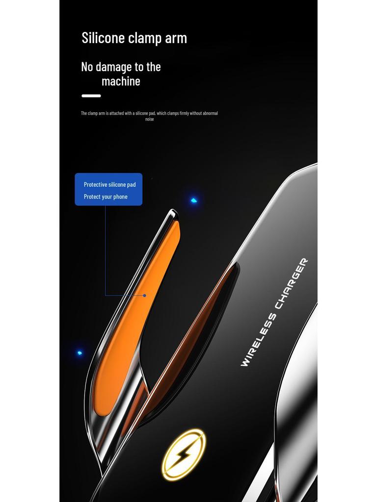 Auto-Sensing Wireless Car Phone Charger & Anti-Shake Holder