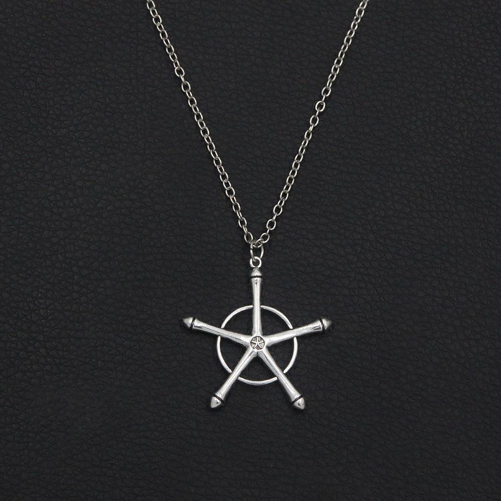 Anime Pendant Bleach Necklace With Silver Metal Chain For Cosplay Fans Gift