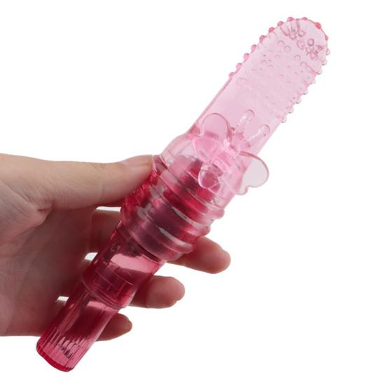 Vibrating Massager Waterproof Lightweight TPE Sex Finger Vibrator Sleeve for Hotel