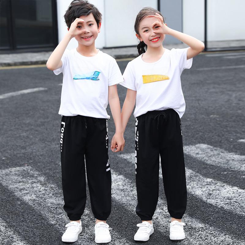 2024 Kids' Spring-Summer Korean Style Pants: Boys' Sports, Girls' Lantern, Mosquito-Proof