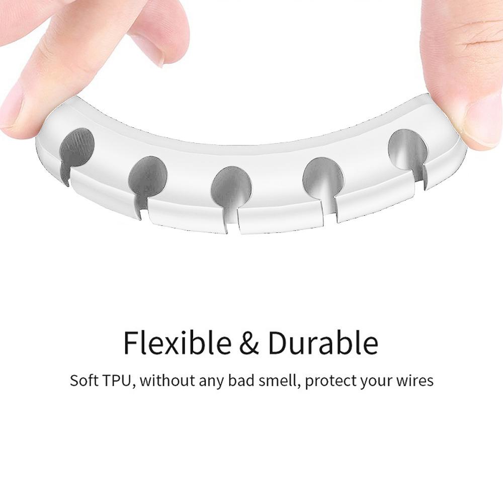 Silicone Cable Organizer Flexible Cable Winder Management Cable Clips Holder Usb Cable Holder For Mouse Keyboard Earphone Car#ww