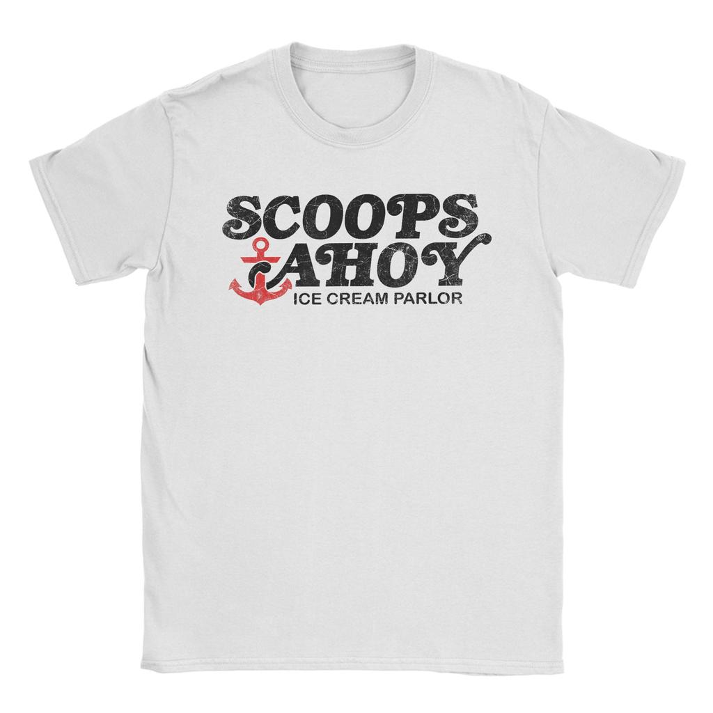 Summer Scoops Ahoy Ice Cream Mascot Hip Hop T Shirts Cotton Tshirt for Couple YK Funny Loose Short Sleeve Clothes