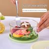 Microwave-Safe Glass Bento Box with Compartments for Office Lunches & Takeout
