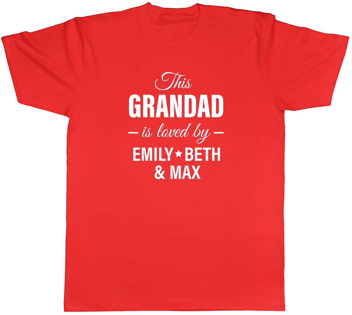 Personalised This Grandad Is Loved By Unisexs Unisex TShirt Tee S