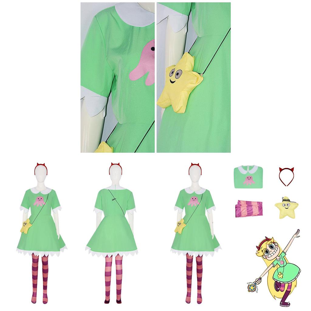 Star Vs The Forces Of Evil Princess Cosplay Costume With Spandex For Anime Conventions