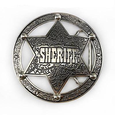 American Sheriff Alloy Buckle: Smooth, Fashionable, and Exquisite Men's Accessory.