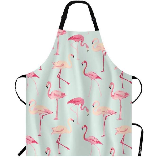 MaJiang Tiles Chef Apron 27 X 31 Inch Bamboos Dots Characters from 1 To 9 and Honors Mahjong Non-Pilling Bib Apron for BBQ Grilling Gardening with