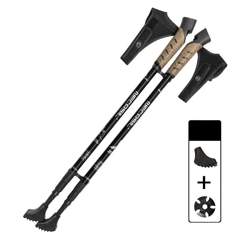 Nordic Telescopic Walking Poles 2PcsTrek Pole Aluminum oy Shooting Cane Strong Locking Walking Pole Lightweight Hiking Cane