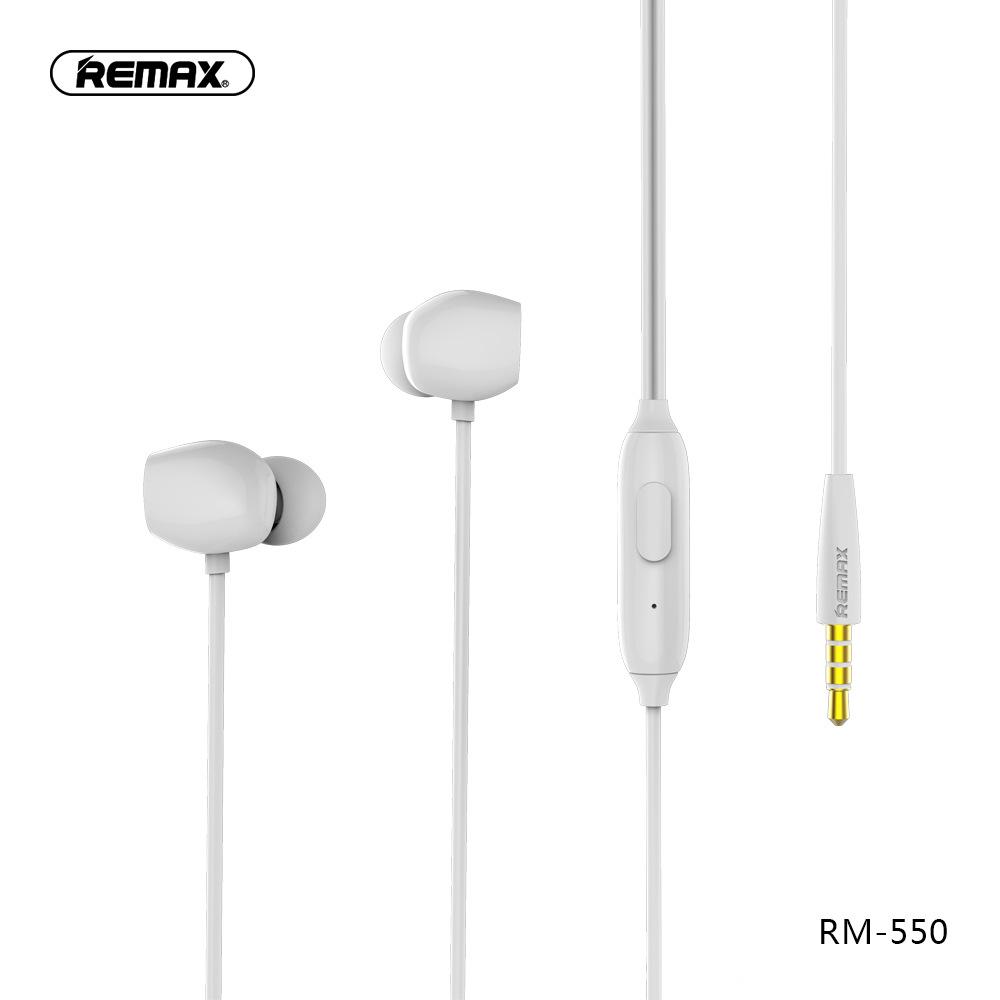 

Remax In-Ear Wired Headset with Heavy Bass and Direct Plug-In. білий