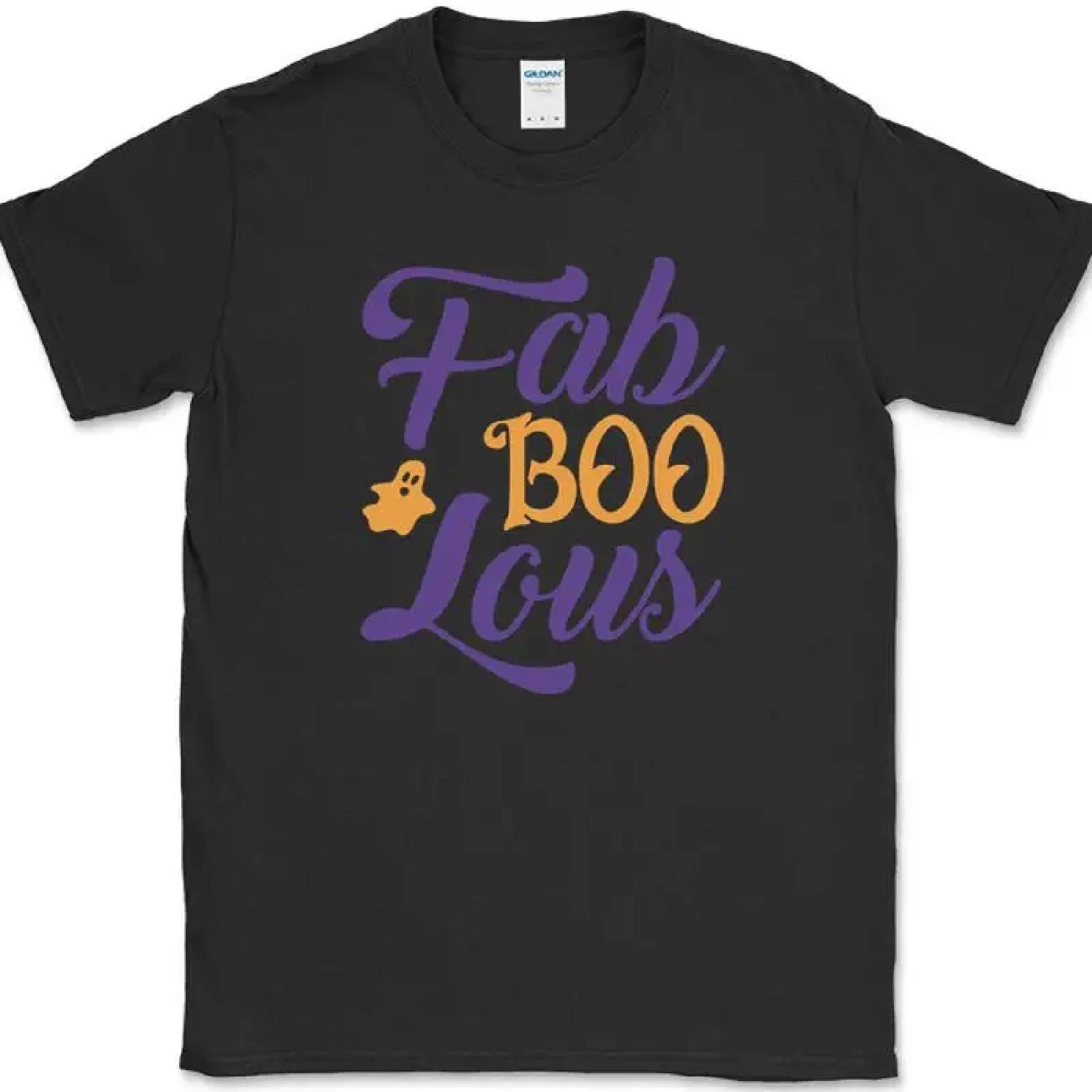 Fab Boo Lous T-Shirt Funny Humor Halloween Ghost Spooky Costume Tee XXXXXL разноцветный
