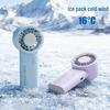 Portable High-Speed Mini Electric Handheld Fan with Ice Pack for Outdoor Cooling