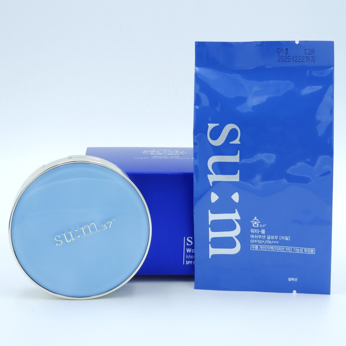 

su:m37 Water-Full Mesh Cushion Glow SPF No.2 Natural Beige 50+ / PA+++ 15g x 2 ea